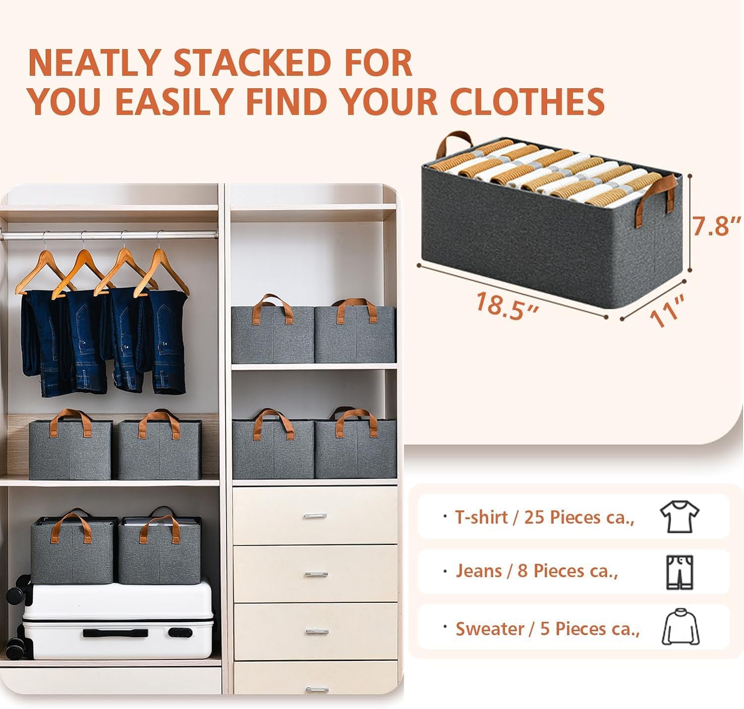 BUY 2 Get 1 FREE- Foldable Storage Box | Free Delivery
