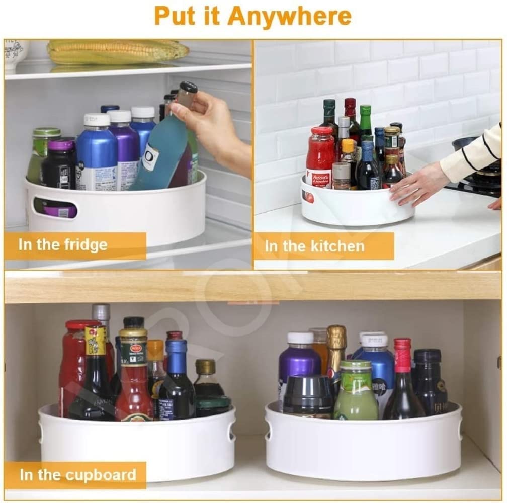 SpinSmart 360° Rotating Organizer Tray Creme – Buy 1 Get 1 FREE! | DailySmart Exclusive Offer