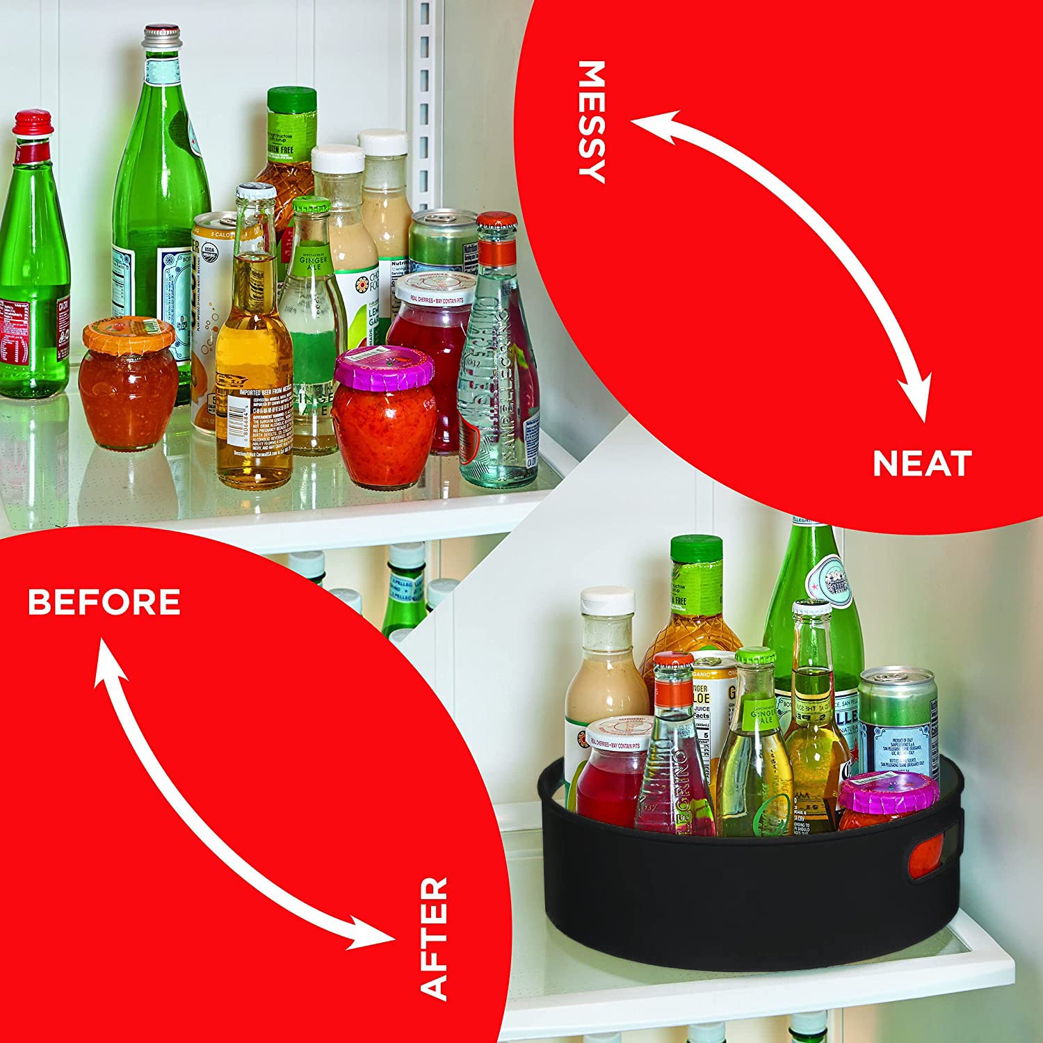 SpinSmart 360° Rotating Organizer Tray Black – Buy 1 Get 1 FREE! | DailySmart Exclusive Offer